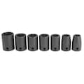 Proto 1/2" Drive Impact Socket Set, SAE, 7 pcs J72157