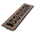 Decor Grates Floor Register, 2-1/4 X 14, Brushed Nickel, Plastic SPH214-NKL