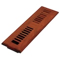 Decor Grates Floor Register, 2-1/4 X 12, Lacquered Natural, Cherry Wood WLC212-N