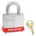 Master Lock Lockout Padlock, KA, Red, 1-1/4"H 3KARED-0630