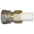 Zoro Select CPVC Transition Female Union, CTS, Schedule SDR-11, 3/4" Pipe Size, MNPT x CTS Hub TUF-007