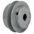 Zoro Select 3/4" Fixed Bore 1 Groove Variable Pitch Pulley 5.35" OD 1VP5634