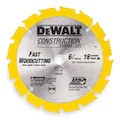 Dewalt 6-1/2In, 18-Teeth Circular Saw Blade, Carbide Tip DW9155
