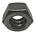 Zoro Select Hex Nut, 1/2"-6, Steel, Grade 2, Black Oxide, 1/2 in Ht, 25 PK 300901G