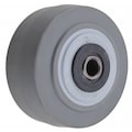 Zoro Select Caster Wheel, TPR, 4 in., 350 lb, Gray XS0420112