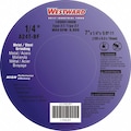 Westward Depressed Center Wheels, Type 27, 7 in Dia, 1/4" Thick, 5/8"-11 Arbor Hole Size, Aluminum Oxide 5XLD7
