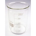 Lab Safety Supply Beaker, Low Form, Glass, 1000mL, PK6 5YGZ7