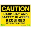 Zing Caution Sign, 10" Height, 14" Width, Aluminum, Rectangle, English 2156A