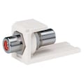 Panduit RCA Coupler, Mini-Com, Ivory w/Red Insert CMRPREI