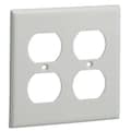 Panduit Plate, Off White, PVC, Plates CP106IW-2G