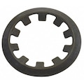 Zoro Select External Self Locking Retaining Ring, Carbon Steel Black Phosphate Finish, 1/2 in Shaft Dia, 100 PK TX-50ST PA