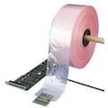 Zoro Select 3" x 2150 ft. Poly Tubing, 2 mil, Pink 5CYH8