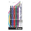 Pilot Acroball Gel Ink Pen, Navy Ink, 0.7mm, PK5 72838
