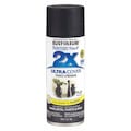 Rust-Oleum Spray Paint, Black, Flat, 12 oz 249127