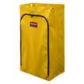 Rubbermaid Commercial Replacement Bag for 5M880, 30 1/2 in H, 17 1/2 in L, 10 1/2 in W, Vinyl, Yellow 1966719