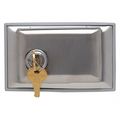 Legrand Toggle Opening Dustproof Locking Cover, Number of Gangs: 1 Stainless Steel, Smooth Finish, Silver WPH1L