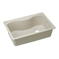 Elkay Sink, Drop-In Mount, Pre-scored for up to 5 Hole, Bisque Finish ELGS3322RBQ0