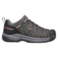 Keen Size 9 Women's Hiker Shoe Steel Work Shoe, Magnet/Rose 1023232