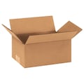 Zoro Select Corrugated Boxes, 8" x 5" x 3", Kraft, 25/Bundle 55VG26