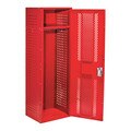 Lyon Gear Locker, (1) Tier, (1) Wide, Steel, Red, Powder Coated Finish, 24 in W, 21 in D, 72 in H YFN5577HDCP