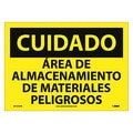 Nmc Caution Restricted Area Sign - Spanish, SPC310PB SPC310PB