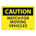 Nmc Caution Watch For Moving Vehicles Sign, C675RB C675RB