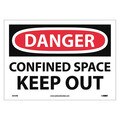 Nmc Danger Confined Space Keep Out Sign, D372PB D372PB