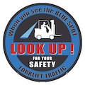 Nmc Blue Spot Look Up For Your Safety Forklift Traffic WF0836SW