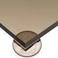 Zoro Select Bronze Acrylic Sheet Stock 12" L x 12" W x 0.236" Thick PS-CACT-150