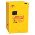 Durham Mfg Flammable Safety Cabinet, Self Close, 4 gal., Yellow 1004S-50