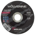 Weiler 4-1/2"x.045" Wolverine Type 27 Cutting Wheel A60S 7/8" A.H. 56393