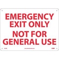Nmc Emergency Exit Only Not For General Use Sign M45RB