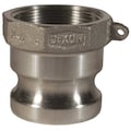 Dixon Cam and Groove AL Adapter x FNPT, 4" 400-A-AL