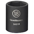Gearwrench 3/8" Drive Impact Socket 6 Manganese Phosphate 84321N