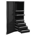 Extreme Tools 24"W Side Cabinet 6 Drawers, Black, 30-7/8"D x 63-3/8"H EX2404SCBK