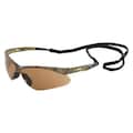 Erb Safety Safety Glasses, Brown Smoke Polycarbonate Lens, Anti-Fog, Scratch-Resistant 15337