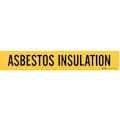 Brady Pipe Mkr, Asbestos Insulation, 8 In orGrtr 7019-1HV
