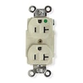 Hubbell 20A Duplex Receptacle 125VAC 5-20R IV HBL8300HI