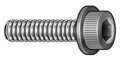 Zoro Select M5-0.80 Socket Head Cap Screw, Black Oxide Steel, 12 mm Length, 25 PK SCFS205012-025P1