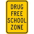Lyle School Zone Sign, 18 in H, 12 in W, Aluminum, Vertical Rectangle, English, DF-019-12HA DF-019-12HA