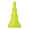 Zoro Select Traffic Cone, 28 In.Fluorescent Lime 6FHA4