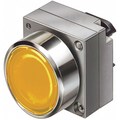 Siemens Illuminated Push Button Operator, 22mm, Amber 3SB35010AA01