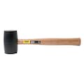 Stanley 16 oz. Rubber Mallet, 2 3/8 in Face Dia., 11 3/4 in L Wood Handle 51-104
