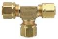 Parker 1/4" Compression-Align Brass Union Tee 25PK 264CA-4