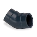 Zoro Select CPVC Elbow, 45 Degrees, Schedule 80, 1-1/4" Pipe Size, FNPT x FNPT 9819-012