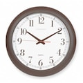 Zoro Select 18" Analog Quartz Wall Clock, Black 6NN66