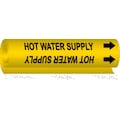 Brady Pipe Mrkr, Hot Water Supply, 2-1/2 to7-7/8, 5709-II 5709-II