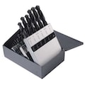 Chicago-Latrobe 25PC 135° Heavy-Duty Jobber Length Drill Set Chicago-Latrobe 150ASP Steam Oxide HSS 1mm-13mm 45925