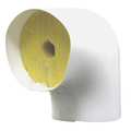 Zoro Select 2-1/8" Fiberglass Elbow Pipe Fitting Insulation, 2" Wall ELL353