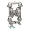 Sandpiper Double Diaphragm Pump, Stainless steel, Natural Gas Operated, 150 GPM G20B1STTXNSX00.